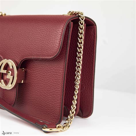 gucci interlocking chain crossbody|gucci crossbody thick strap.